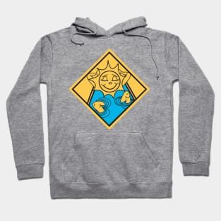 Sun Bather Yield Sign Hoodie